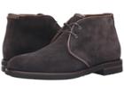 Aquatalia Carlos (dark Charcoal Oiled Waxy Suede) Men's Lace-up Boots