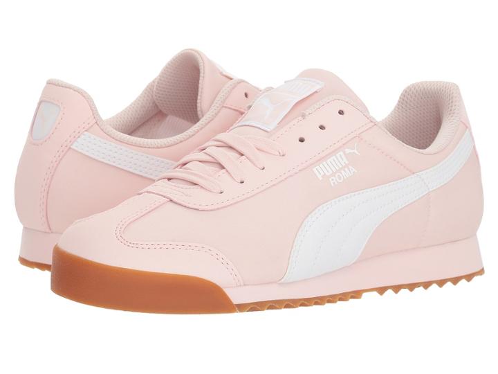 Puma Kids Roma Basic Summer Jr (big Kid) (pearl/white) Kids Shoes