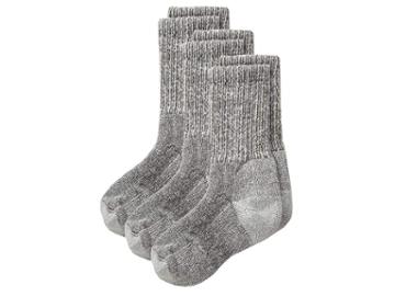 Thorlos Outdoor Crew 3-pair Pack (toddler/little Kid/big Kid) (walnut) Crew Cut Socks Shoes