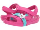 Crocs Kids Keeley Charm Sandal (toddler/little Kid) (candy Pink) Girls Shoes
