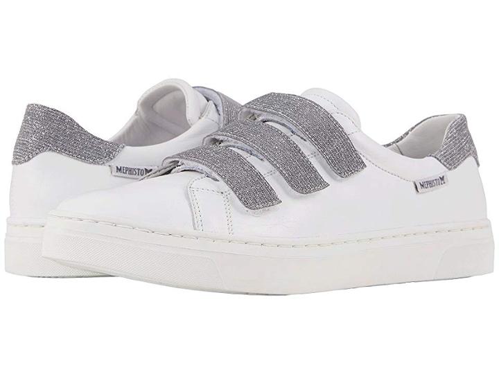 Mephisto Annabella (white Silk/argento) Women's  Shoes