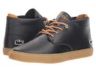 Lacoste Kids Esparre Chukka (little Kid/big Kid) (black/dark Tan) Kid's Shoes