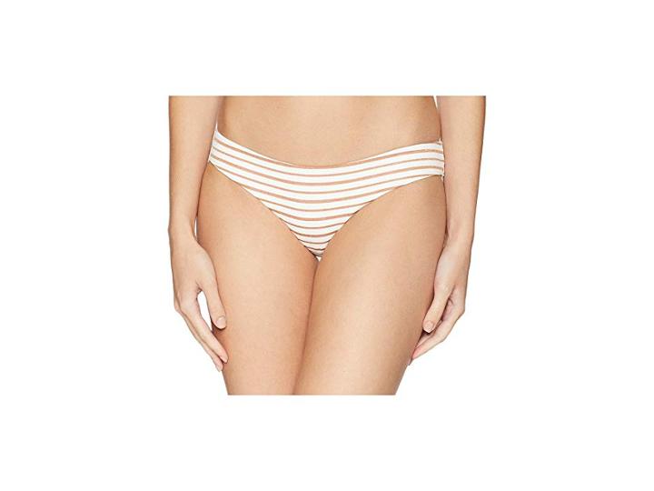 L*space Horizon Stripe Sandy Bottom (white) Women's Swimwear