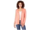 Bobeau Cardigan With Side Buttons (coral) Women's Sweater