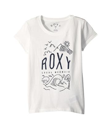 Roxy Kids See You Again Night Surf T-shirt (big Kids) (marshmallow) Girl's T Shirt