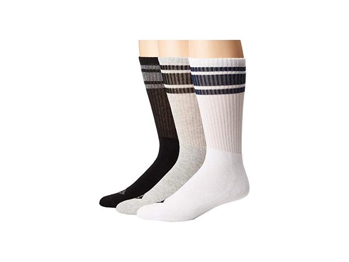 Sperry Tube Crews 3-pack (black Assorted) Men's Crew Cut Socks Shoes