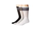 Sperry Tube Crews 3-pack (black Assorted) Men's Crew Cut Socks Shoes