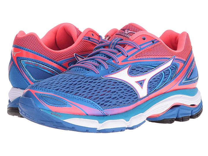 Mizuno Wave Inspire 13 (strong Blue/diva Pink/white) Girls Shoes