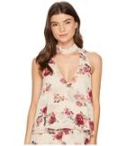 Show Me Your Mumu Casey Collar Top (blushing Buddies Glimmer) Women's Clothing