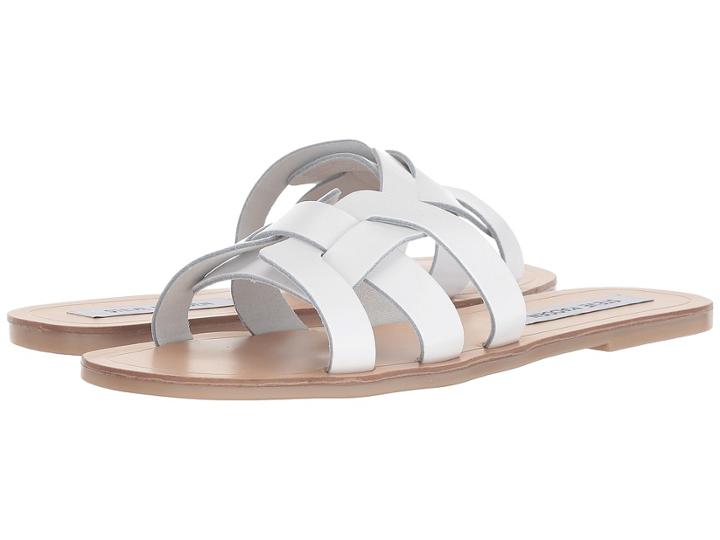 Steve Madden Sicily (white Leather) Women's Shoes