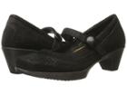 Naot Latest (black Crackle Leather/shiny Black Leather) Women's Flat Shoes
