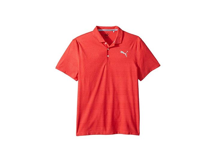 Puma Golf Kids Pounce Aston Polo Jr (big Kids) (high Risk Red) Boy's Clothing