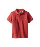 Lacoste Kids L1812 Short Sleeve Classic Pique Polo (toddler/little Kids/big Kids) (sierra Red) Boy's Short Sleeve Pullover