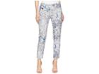 Lisette L Montreal Japanese Paisley Print Slim Ankle Pants (marine Blue) Women's Casual Pants