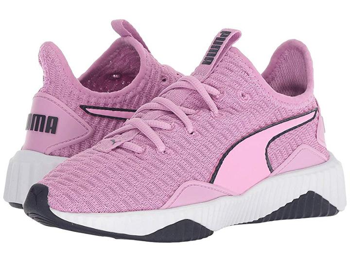 Puma Kids Defy (little Kid/big Kid) (orchid/puma White/peacoat) Girl's Shoes