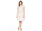 Jonathan Simkhai Knit Combo Crew Neck Ruffle Dress Cover-up (ivory) Women's Swimwear