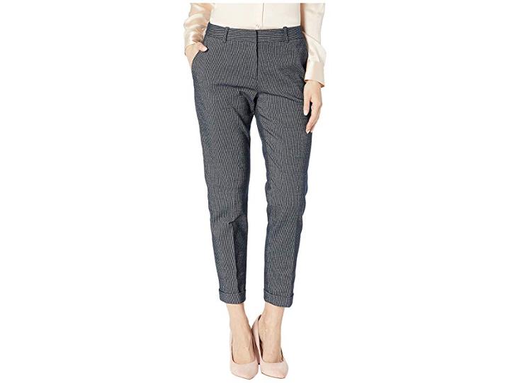 Tahari By Asl Novetly Stripe Pants (navy/white) Women's Casual Pants