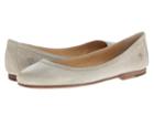 Frye Carson Ballet (stone Sun Bleached Leather) Women's Flat Shoes