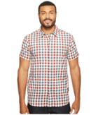 The North Face Short Sleeve Getaway Shirt (rage Red Plaid (prior Season)) Men's Short Sleeve Button Up