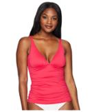 Tommy Bahama Pearl Over-the-shoulder Tankini (cerise) Women's Swimwear