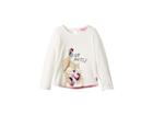 Joules Kids Ava Applique T-shirt (toddler/little Kids) (cream Squirrel) Girl's Clothing