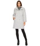 Vince Camuto Novelty Wool Coat N1341 (grey Melange) Women's Coat