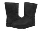 Ugg Classic Short Deco (black Leather) Men's Pull-on Boots