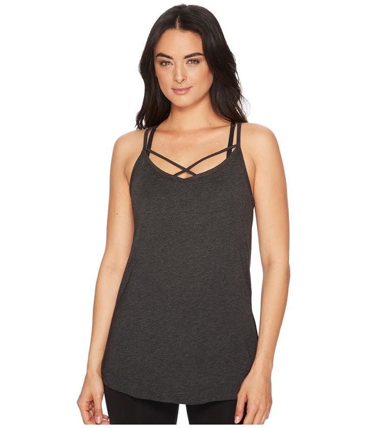 Lole Jalyn Tank Top (black Heather) Women's Sleeveless