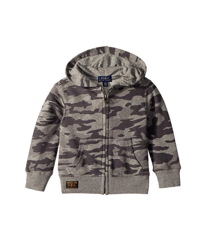 Polo Ralph Lauren Kids Camo Print Cotton Hoodie (toddler) (camo) Boy's Sweatshirt