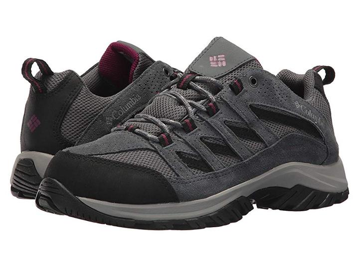 Columbia Crestwood Waterproof (ti Grey Steel/dark Raspberry) Women's Shoes