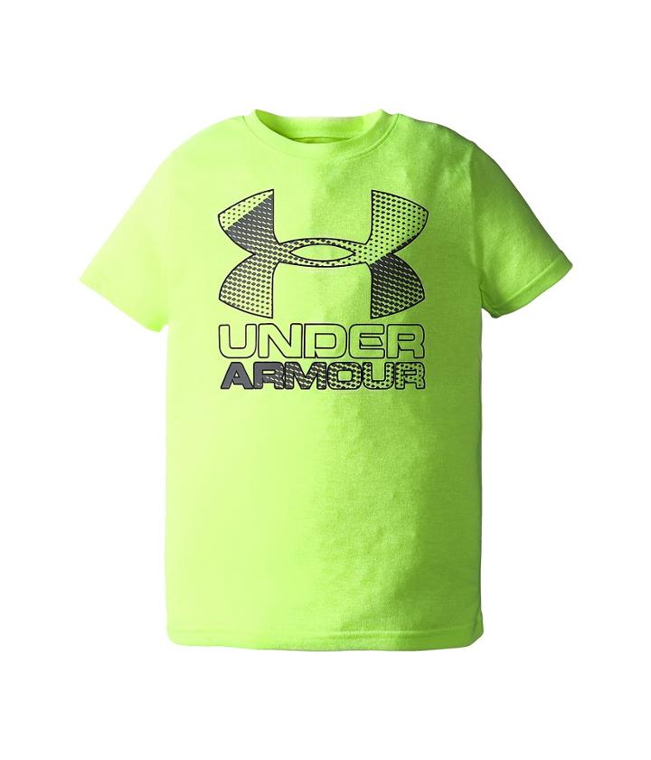 Under Armour Kids Big Logo Hybrid 2.0 Short Sleeve Tee (big Kids) (fuel Green/graphite) Boy's Clothing