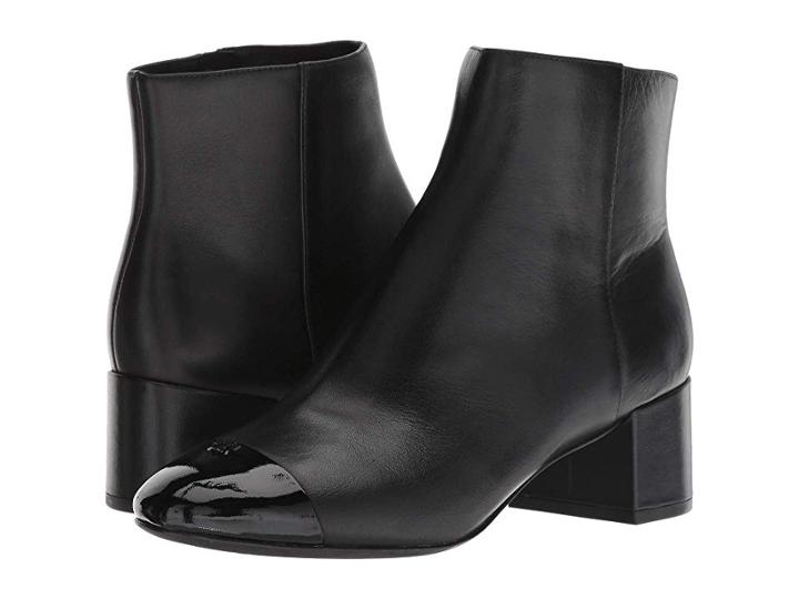 Tory Burch Shelby 50mm Bootie (black/black) Women's Boots