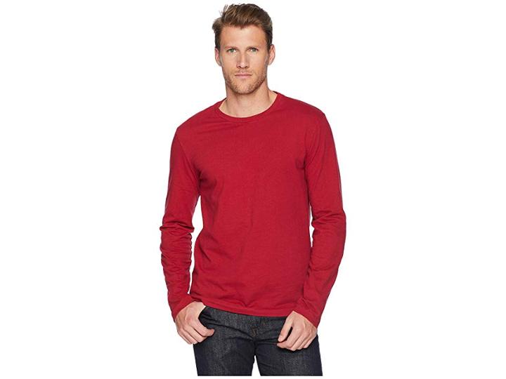 Mod-o-doc Carlsbad Long Sleeve Jersey Crew Tee (mars) Men's T Shirt