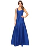 Halston Heritage Sleeveless Jacquard Dress (cobalt) Women's Dress