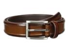 Florsheim Dress Casual Burnished Leather Belt 32mm (cognac) Men's Belts