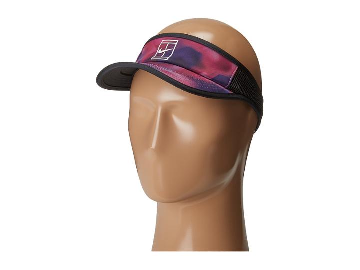Nike Aerobill Visor Gs Us (fire Pink/black/white) Casual Visor