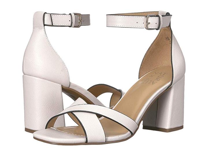 Naturalizer Maggie (alabaster) Women's Dress Sandals