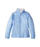 The North Face Kids Reversible Mossbud Swirl Jacket (little Kids/big Kids) (collar Blue) Girl's Coat