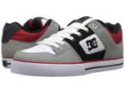 Dc Pure (grey/black/red) Men's Skate Shoes