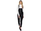 Blank Nyc Black Vegan Leather Overalls In All Good (all Good) Women's Overalls One Piece