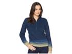 Woolrich Tanglewood 1/2 Zip Ii (forest Blue) Women's Long Sleeve Pullover