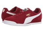 Puma Roma Suede (red Dahlia/puma White/puma Team Gold/amazon Green) Men's Lace Up Casual Shoes