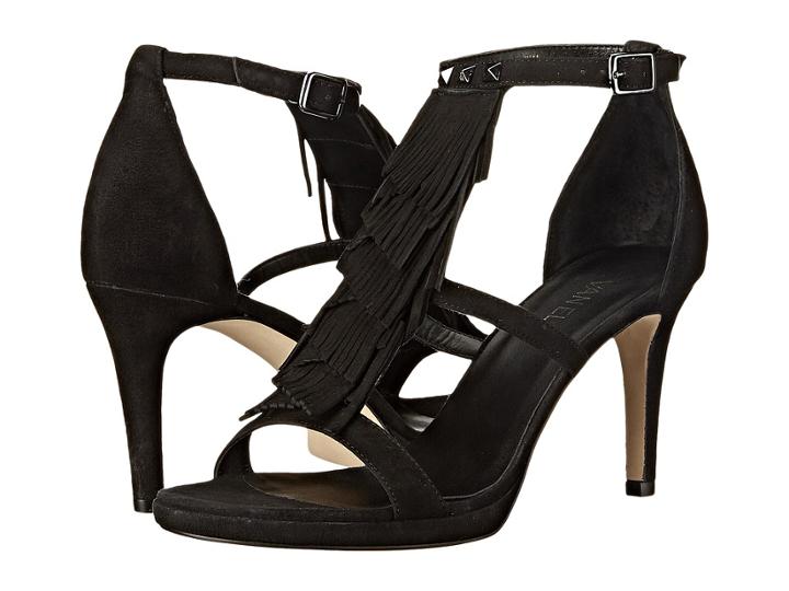 Vaneli Timar (black Suede/gunmetal Studs/buckle) High Heels