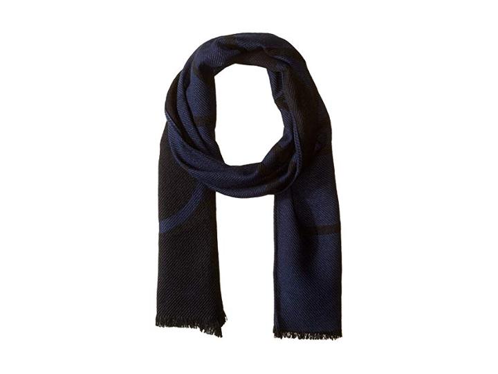 Calvin Klein Woven Twill Logo Scarf (navy) Scarves