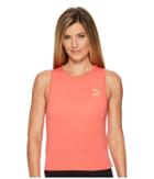 Puma Exposed Crop Top (spiced Coral) Women's Clothing