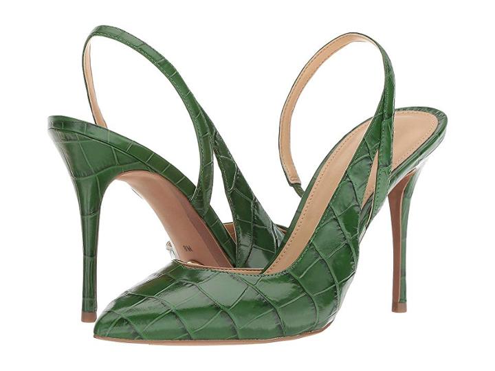 Michael Michael Kors Eliza Pump (true Green Embossed Croc) High Heels