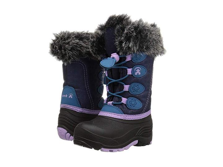 Kamik Kids Snowgypsy (toddler/little Kid/big Kid) (navy/teal) Girls Shoes