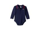 Janie And Jack Long Sleeve Polo Bodysuit (infant) (navy Dog) Boy's Jumpsuit & Rompers One Piece