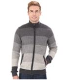 Prana Aukland Full Zip (charcoal) Men's Sweater