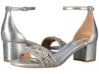 Badgley Mischka Triana (silver Metallic Suede) Women's Sandals